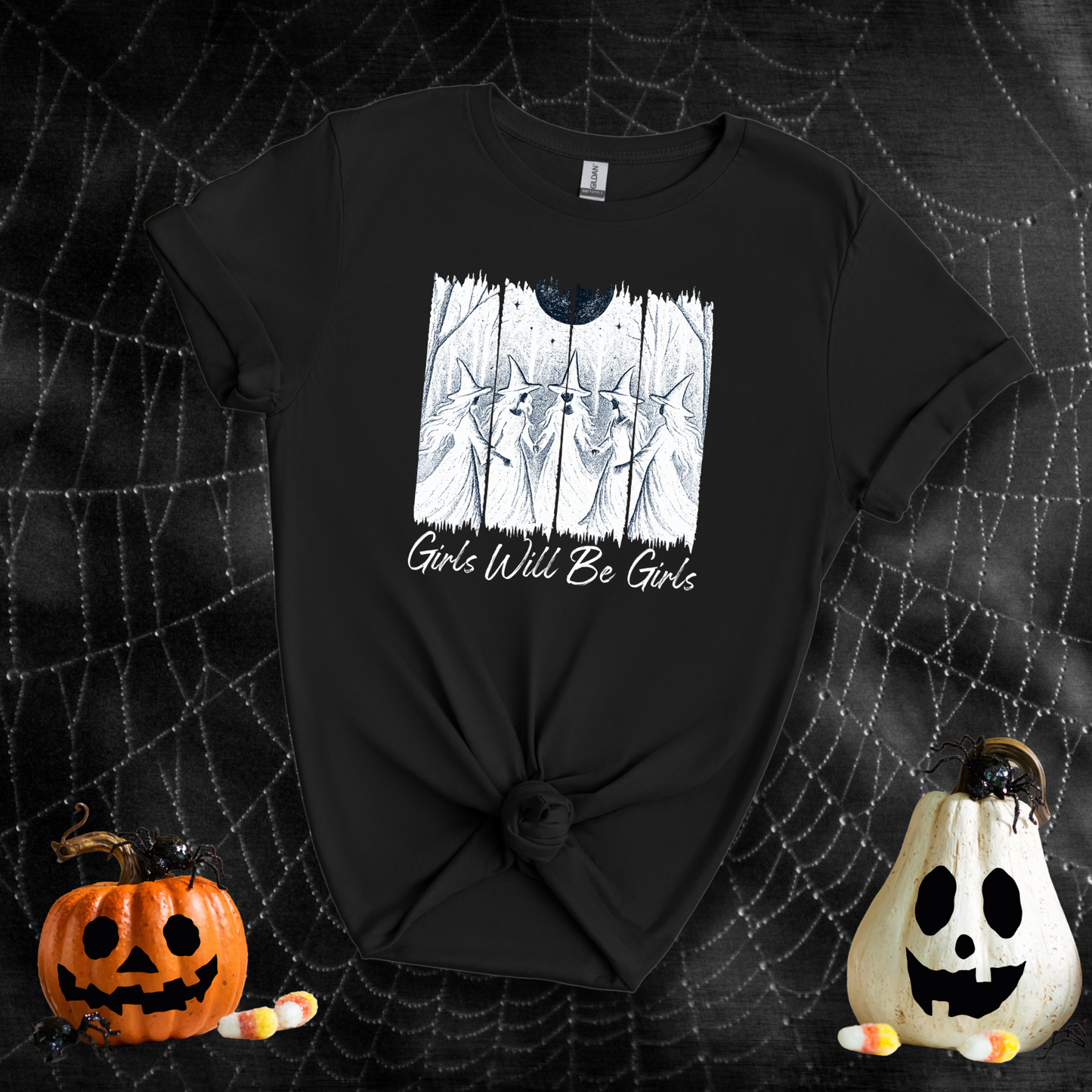Girls Will Be Girls Salem Witch Coven | Adult T-Shirt