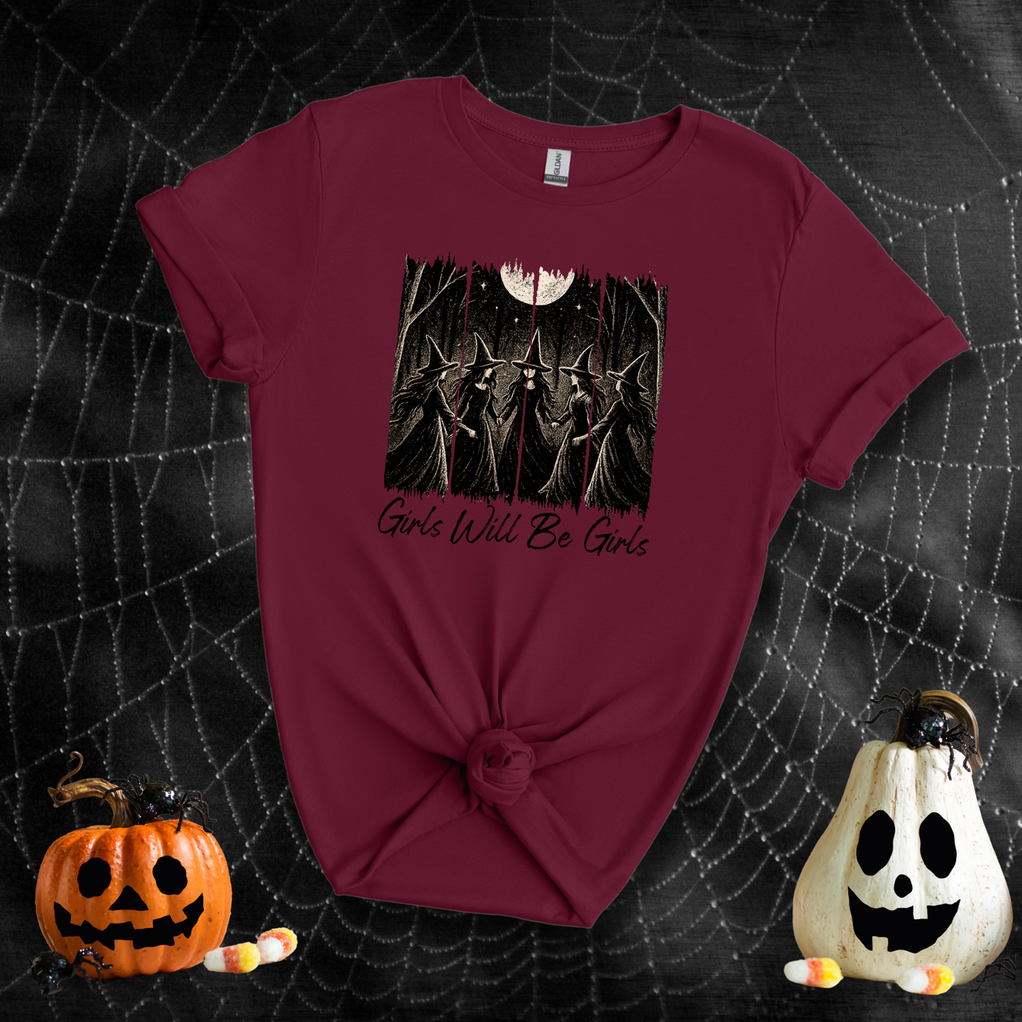 Girls Will Be Girls Salem Witch Coven | Adult T-Shirt