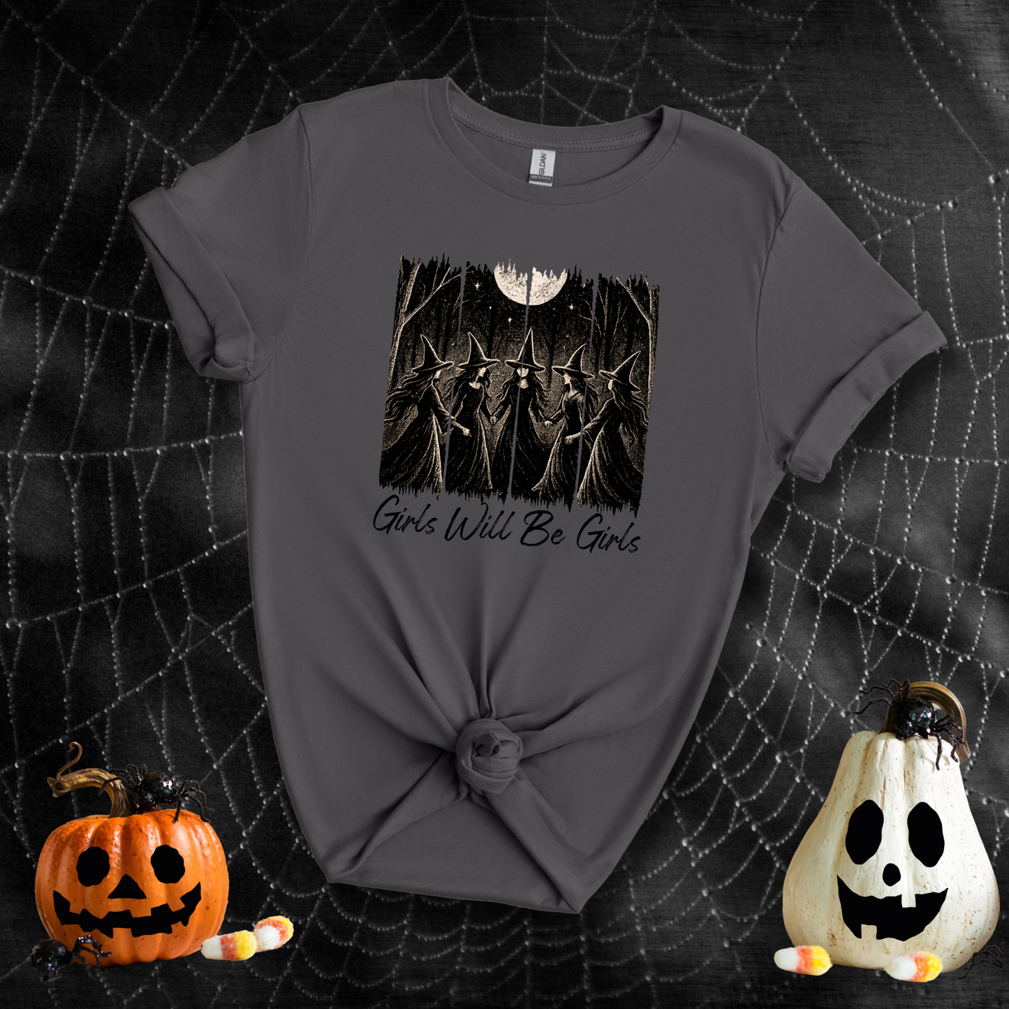 Girls Will Be Girls Salem Witch Coven | Adult T-Shirt