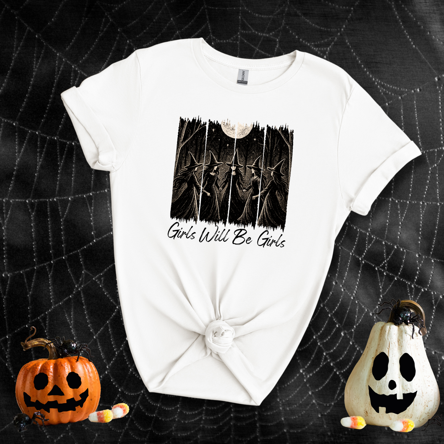 Girls Will Be Girls Salem Witch Coven | Adult T-Shirt