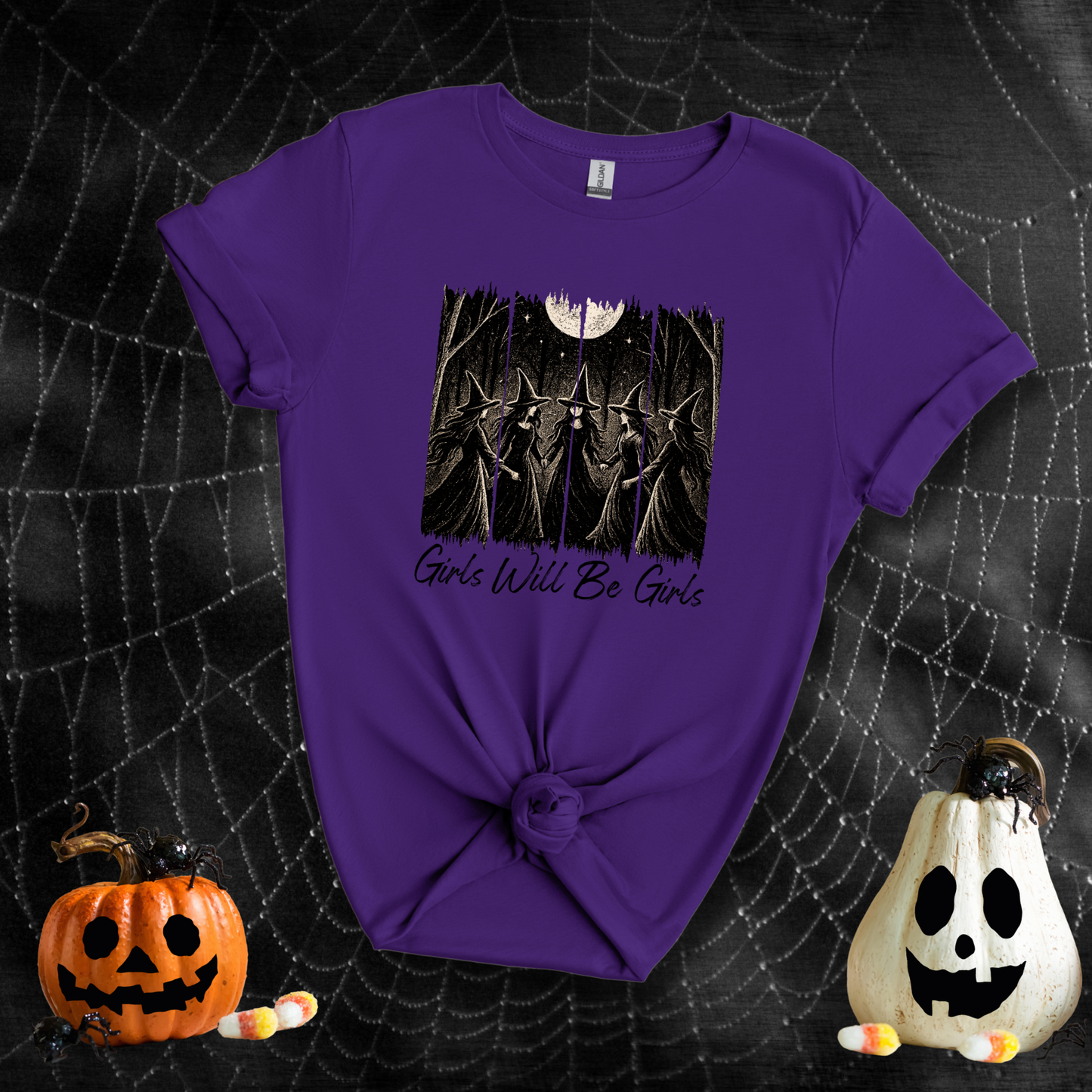 Girls Will Be Girls Salem Witch Coven | Adult T-Shirt