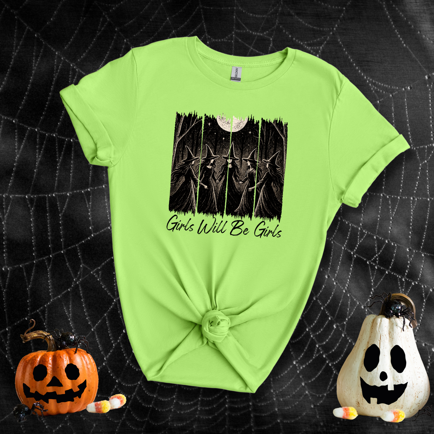 Girls Will Be Girls Salem Witch Coven | Adult T-Shirt