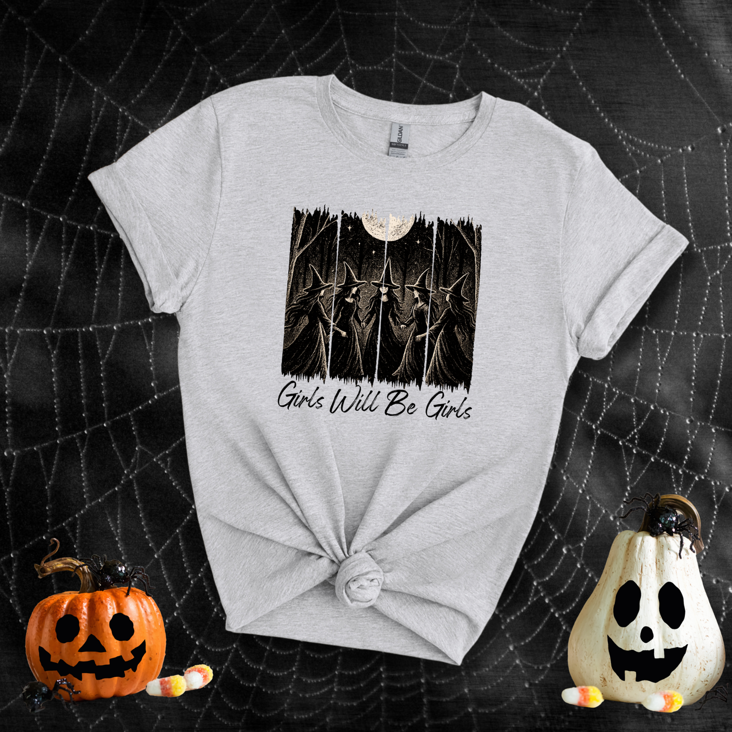 Girls Will Be Girls Salem Witch Coven | Adult T-Shirt