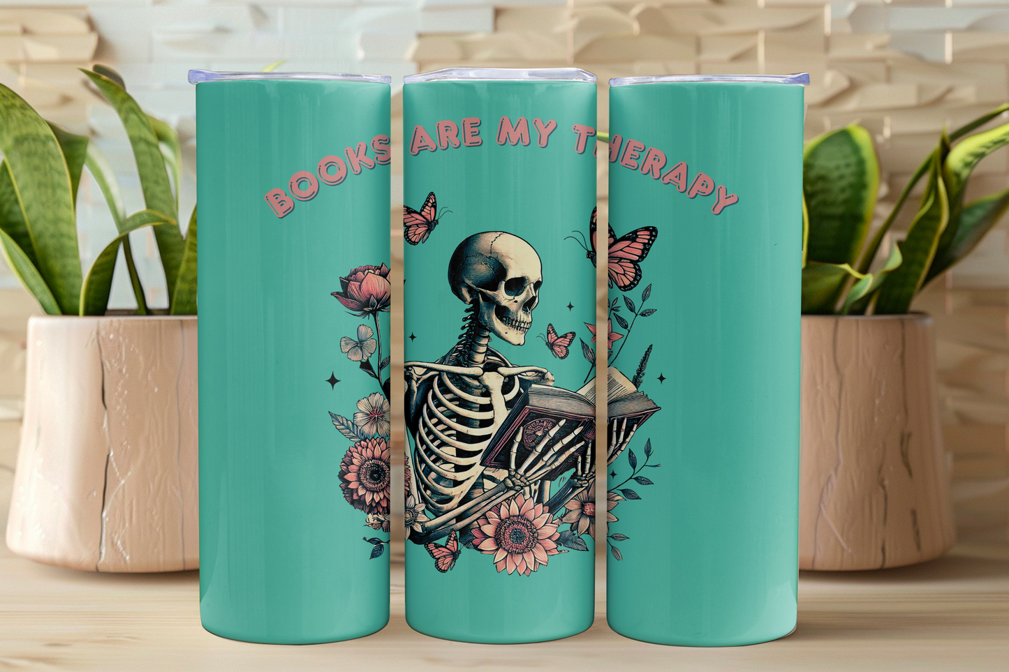 Books Are My Therapy | 20oz Tumbler