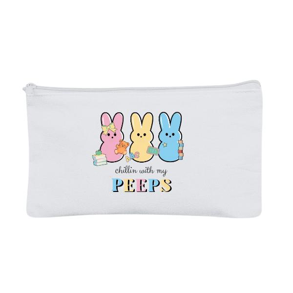 Chillin With My Peeps | Makeup Pouch