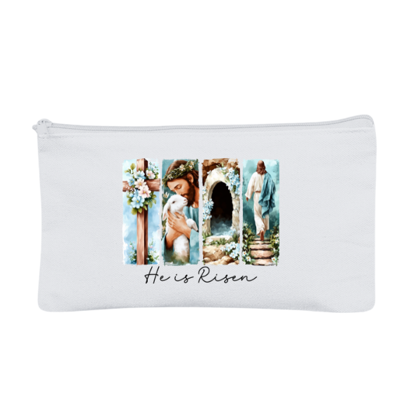 He Is Risen Brushstrokes | Makeup Pouch