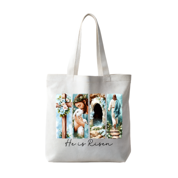 He Is Risen Brushstrokes | Tote Bag