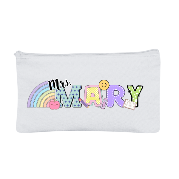 Custom Teacher Name | Makeup Pouch