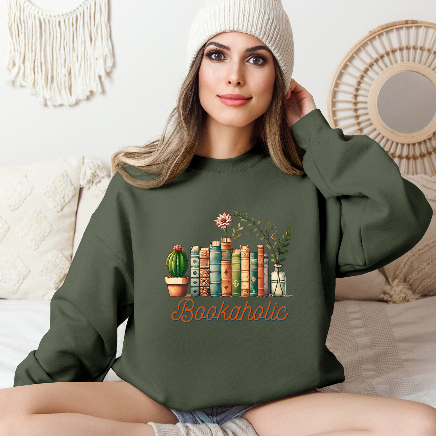 Bookaholic (Pink) | Adult Sweatshirt