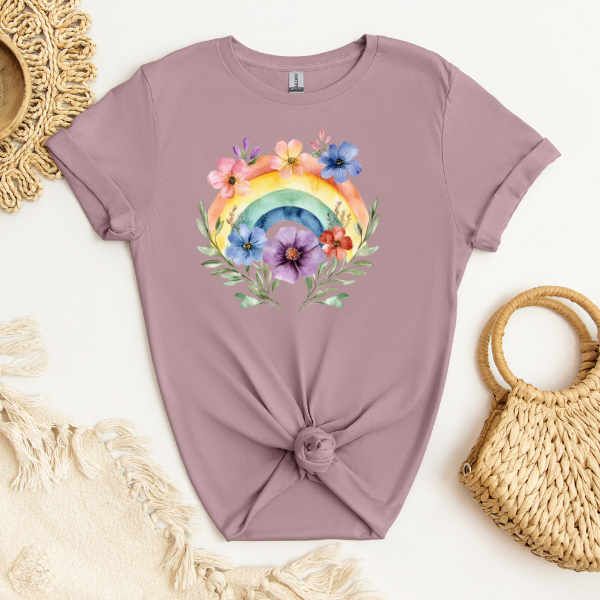Watercolor Rainbow | Adult T-Shirt