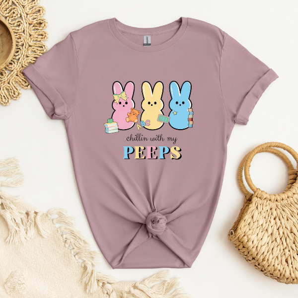 Chillin with my Peeps | Adult T-Shirt
