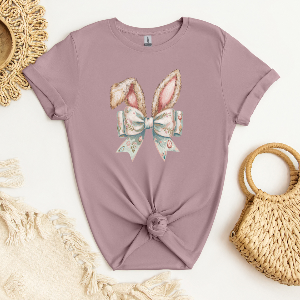 Watercolor Bunny Ears | Adult T-Shirt
