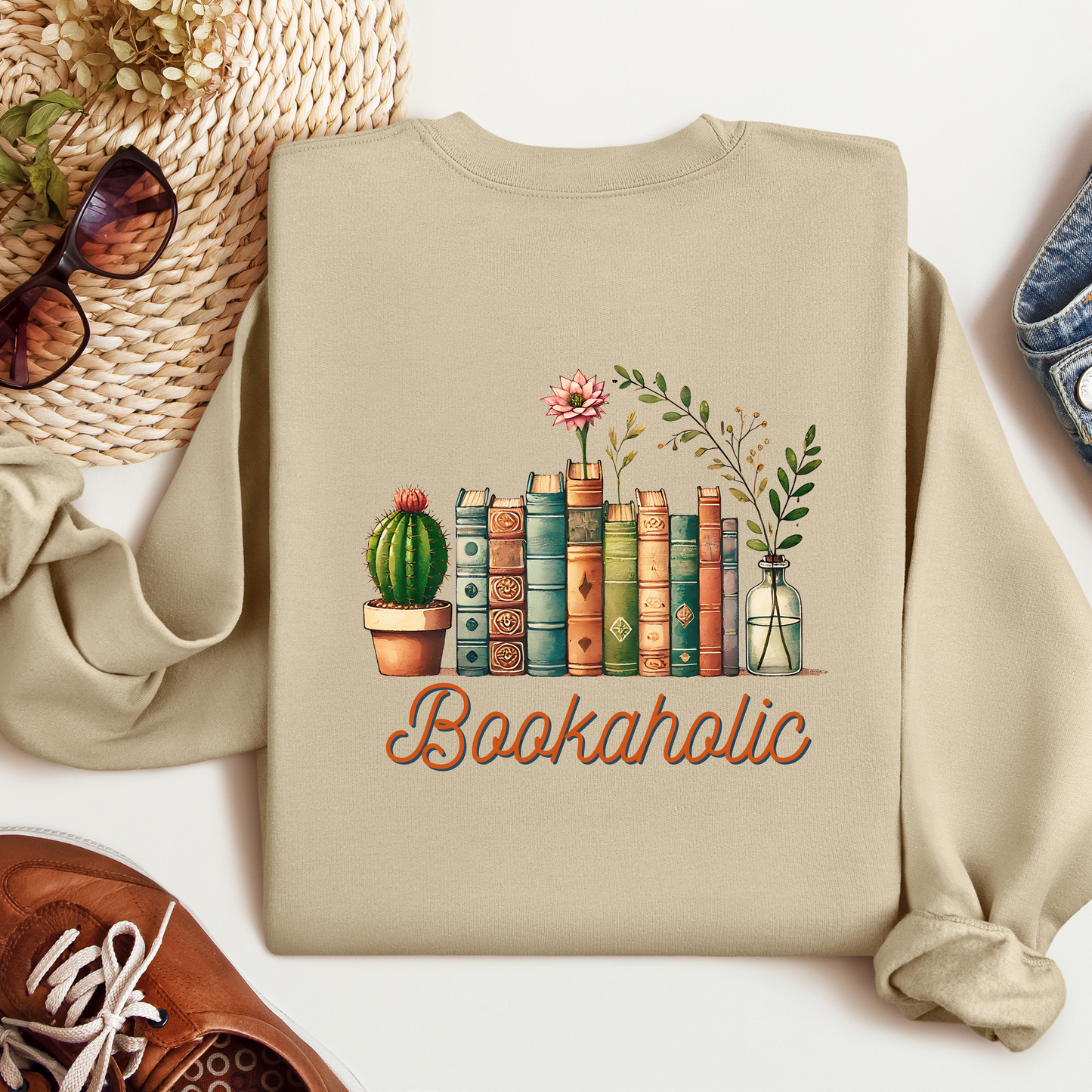 Bookaholic (Pink) | Adult Sweatshirt