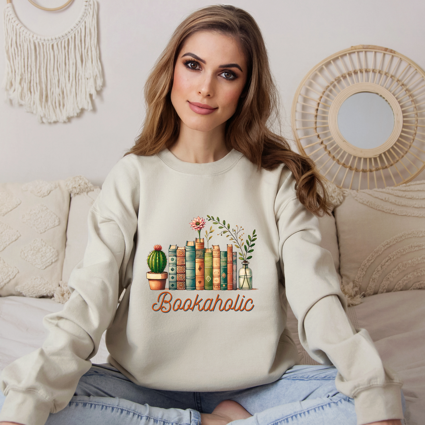 Bookaholic (Pink) | Adult Sweatshirt