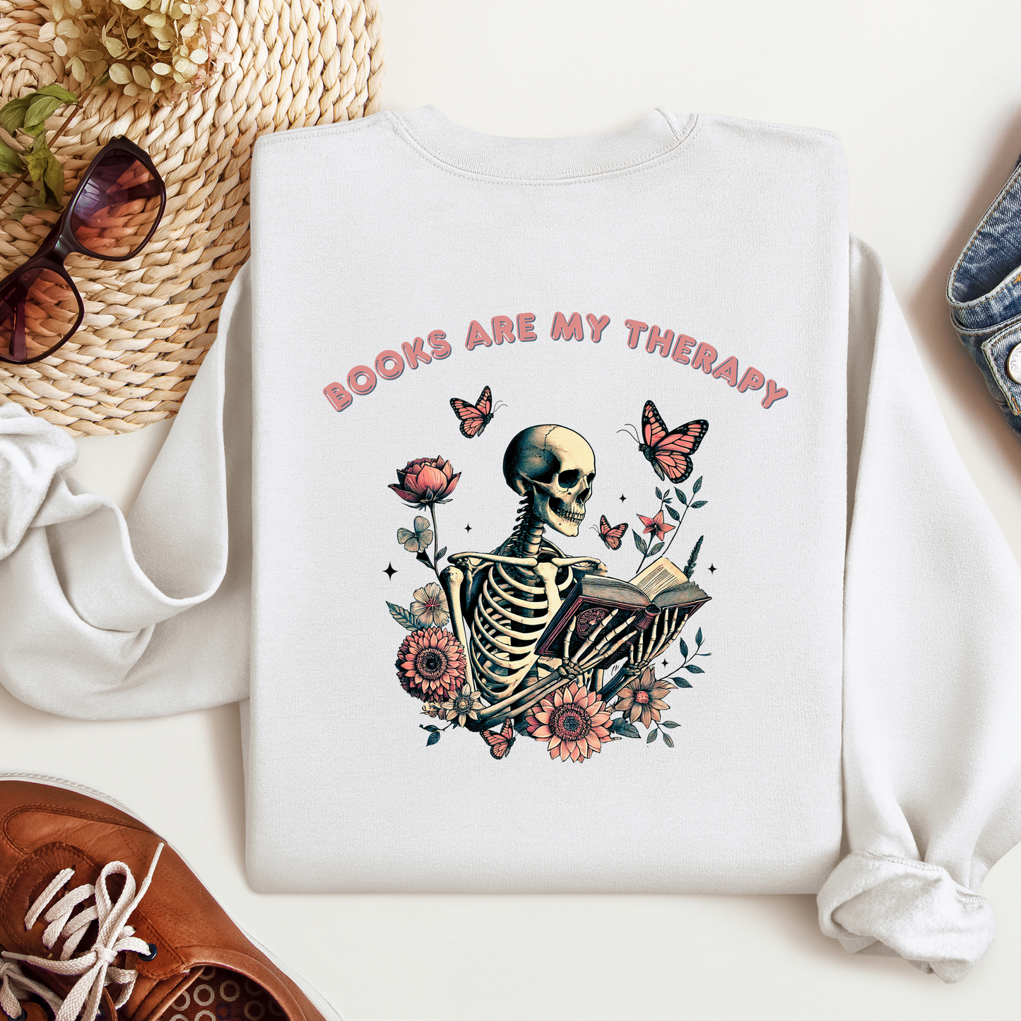Books Are My Therapy | Adult Sweatshirt