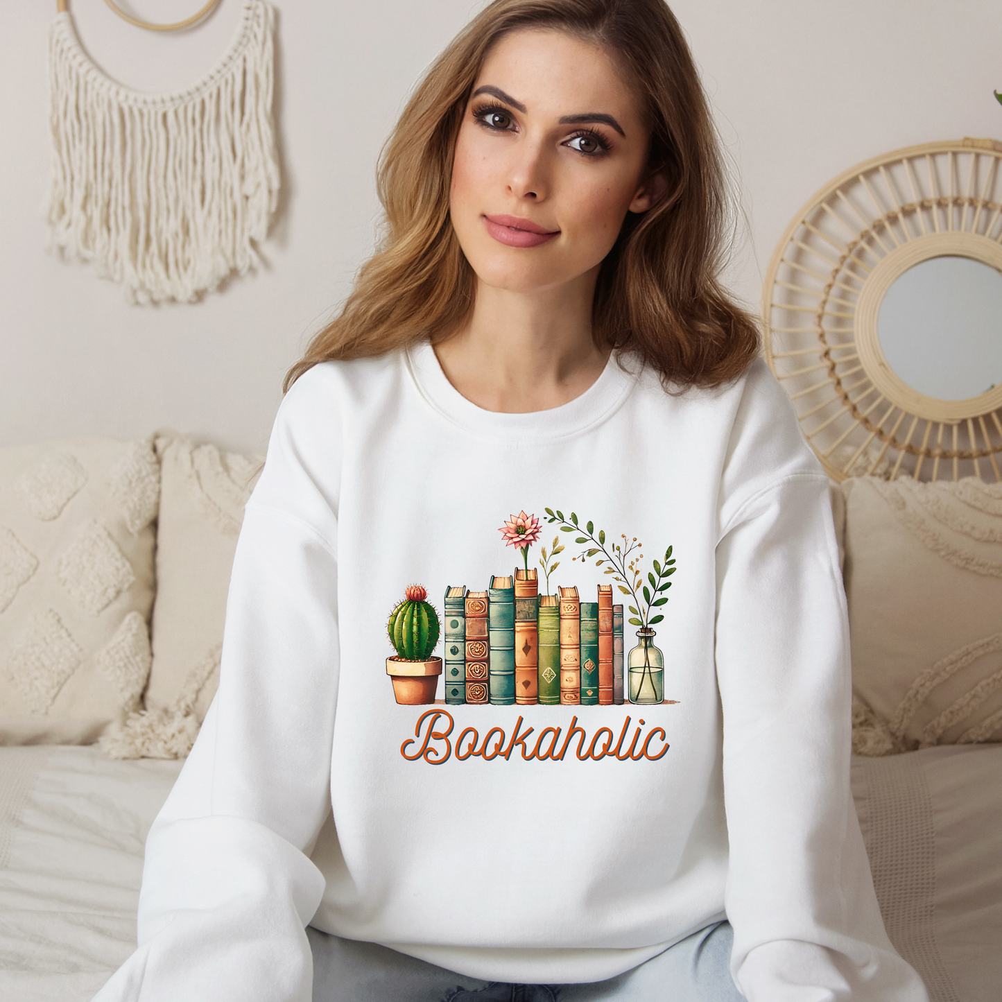 Bookaholic (Pink) | Adult Sweatshirt