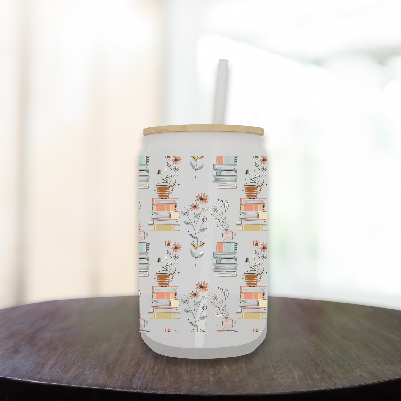 Timeless Tales | Frosted Glass Can Cup