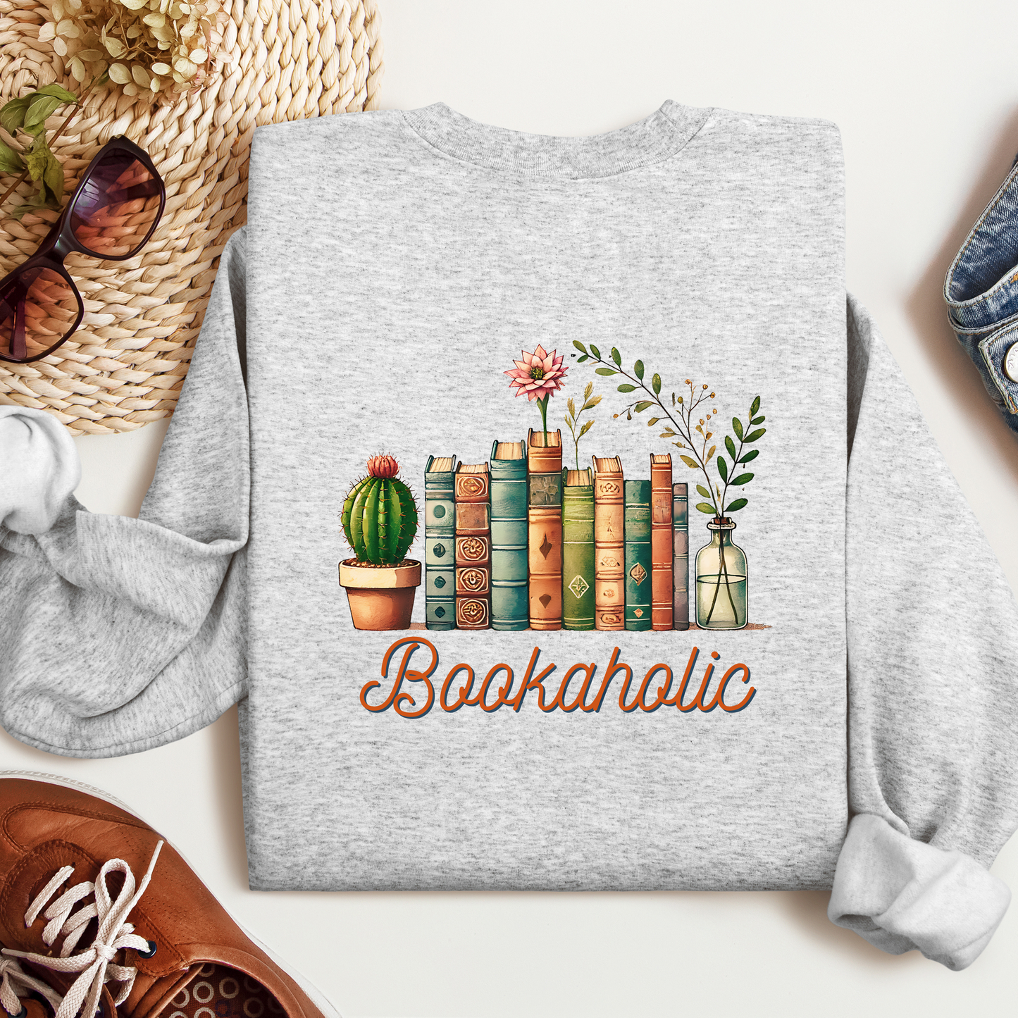 Bookaholic (Pink) | Adult Sweatshirt