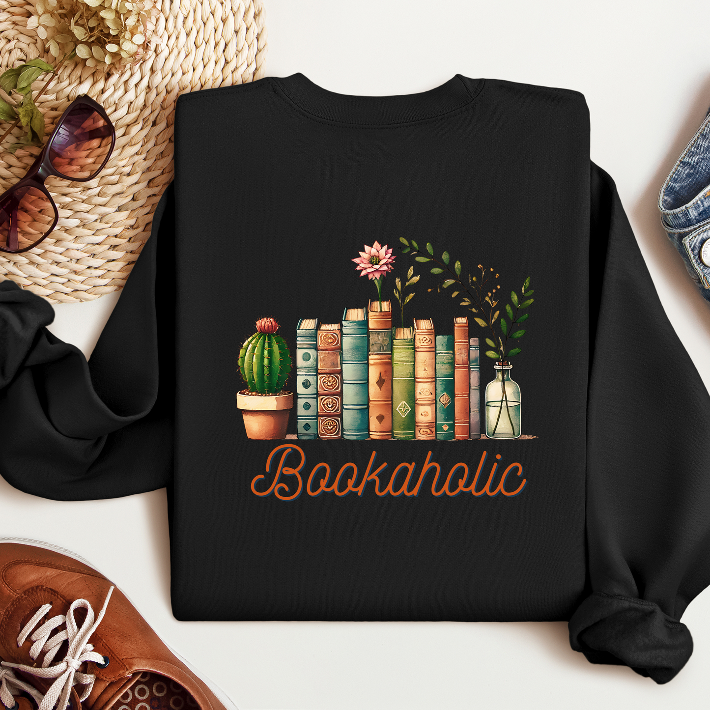 Bookaholic (Pink) | Adult Sweatshirt