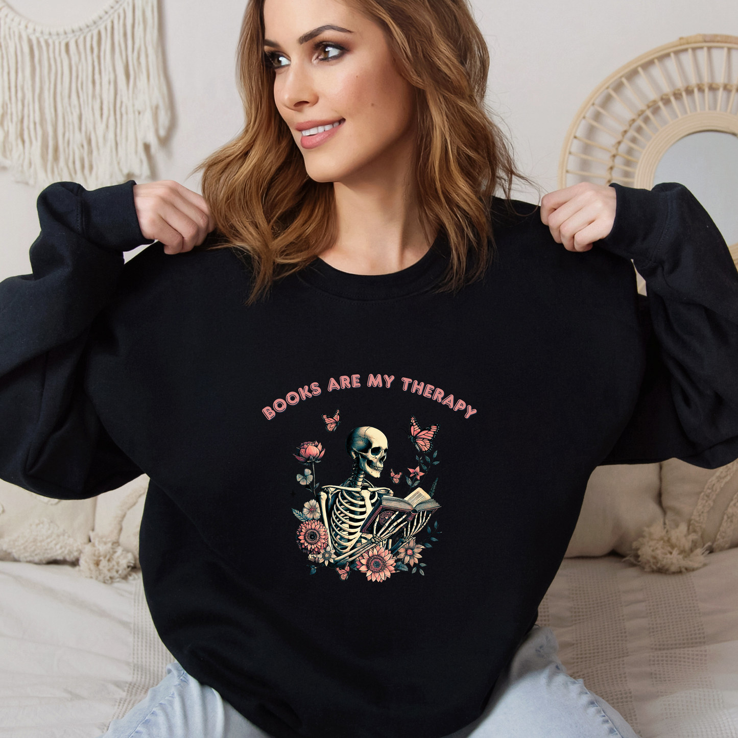 Books Are My Therapy | Adult Sweatshirt