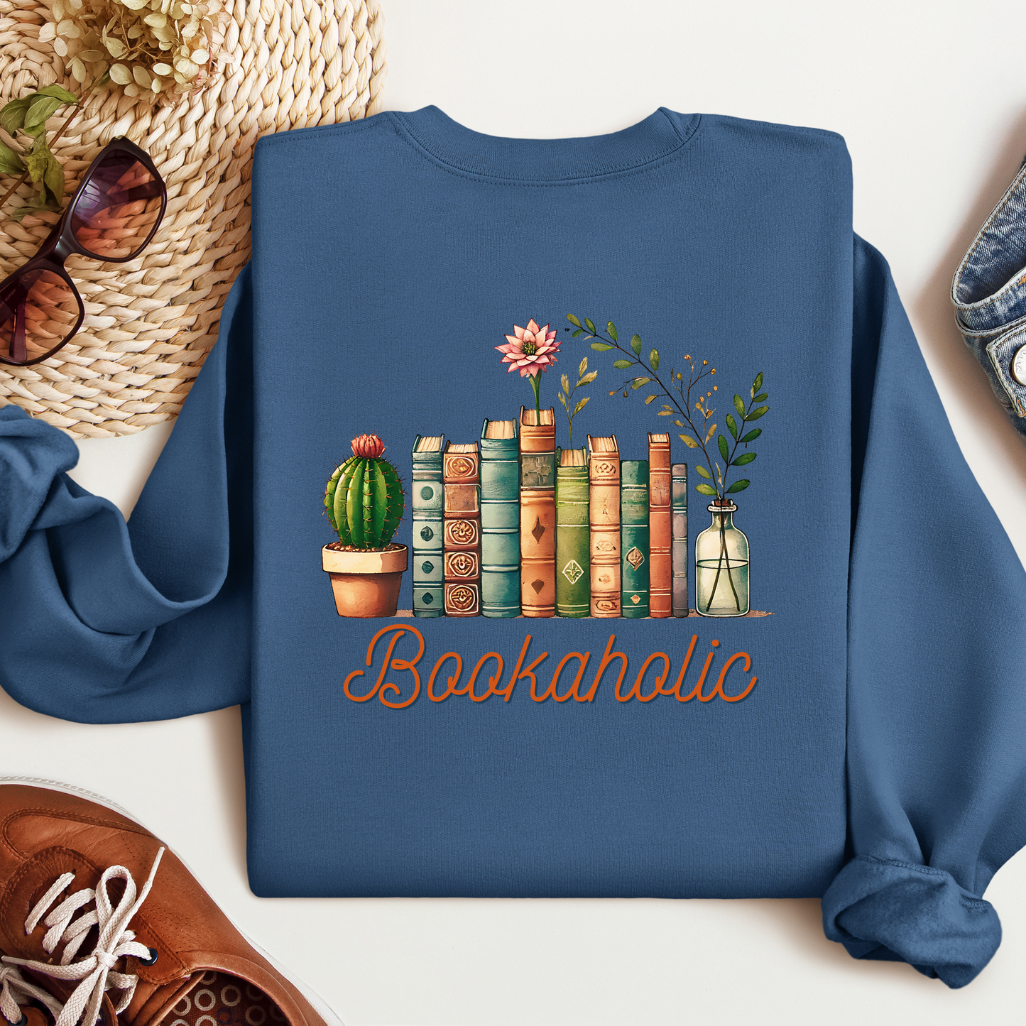 Bookaholic (Pink) | Adult Sweatshirt