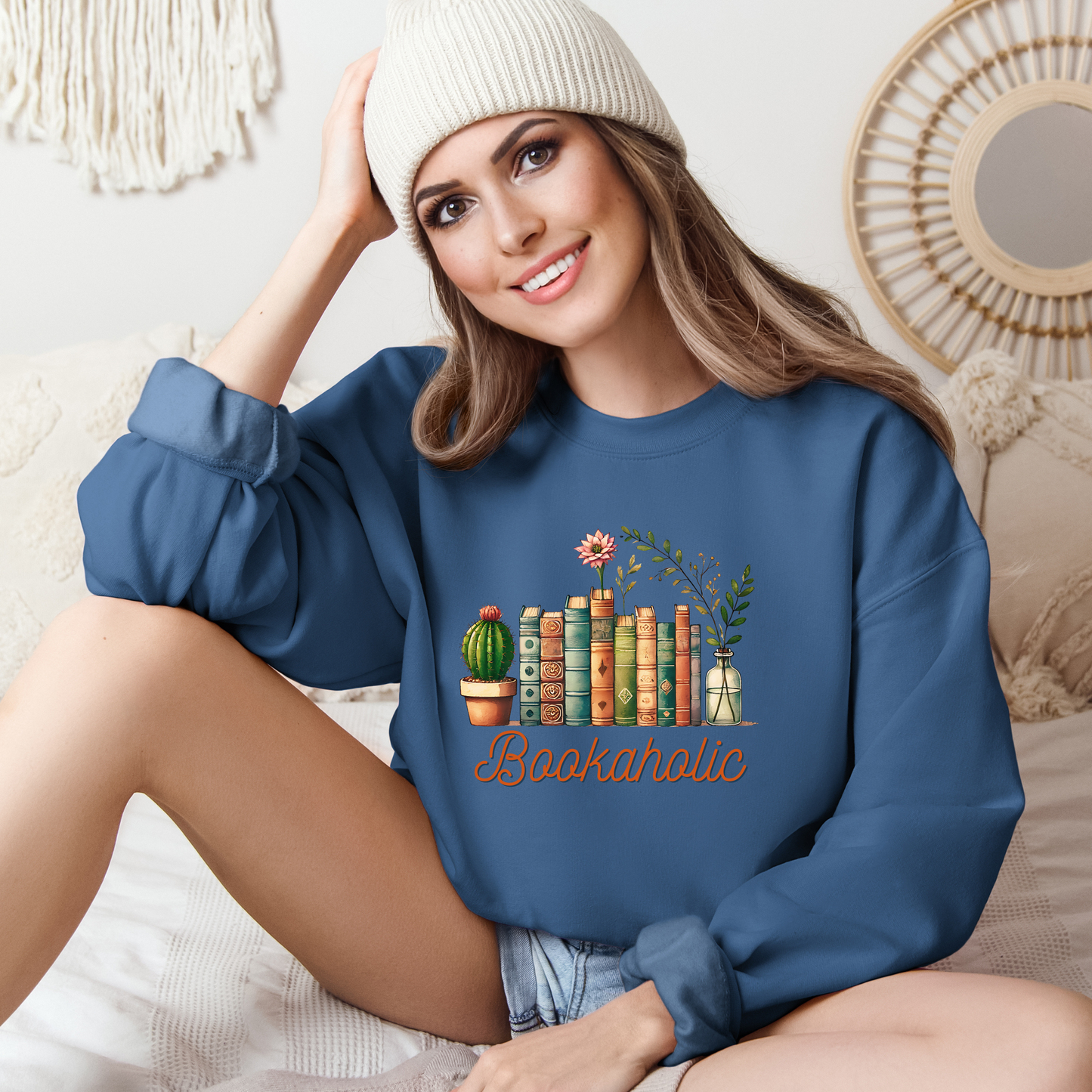 Bookaholic (Pink) | Adult Sweatshirt