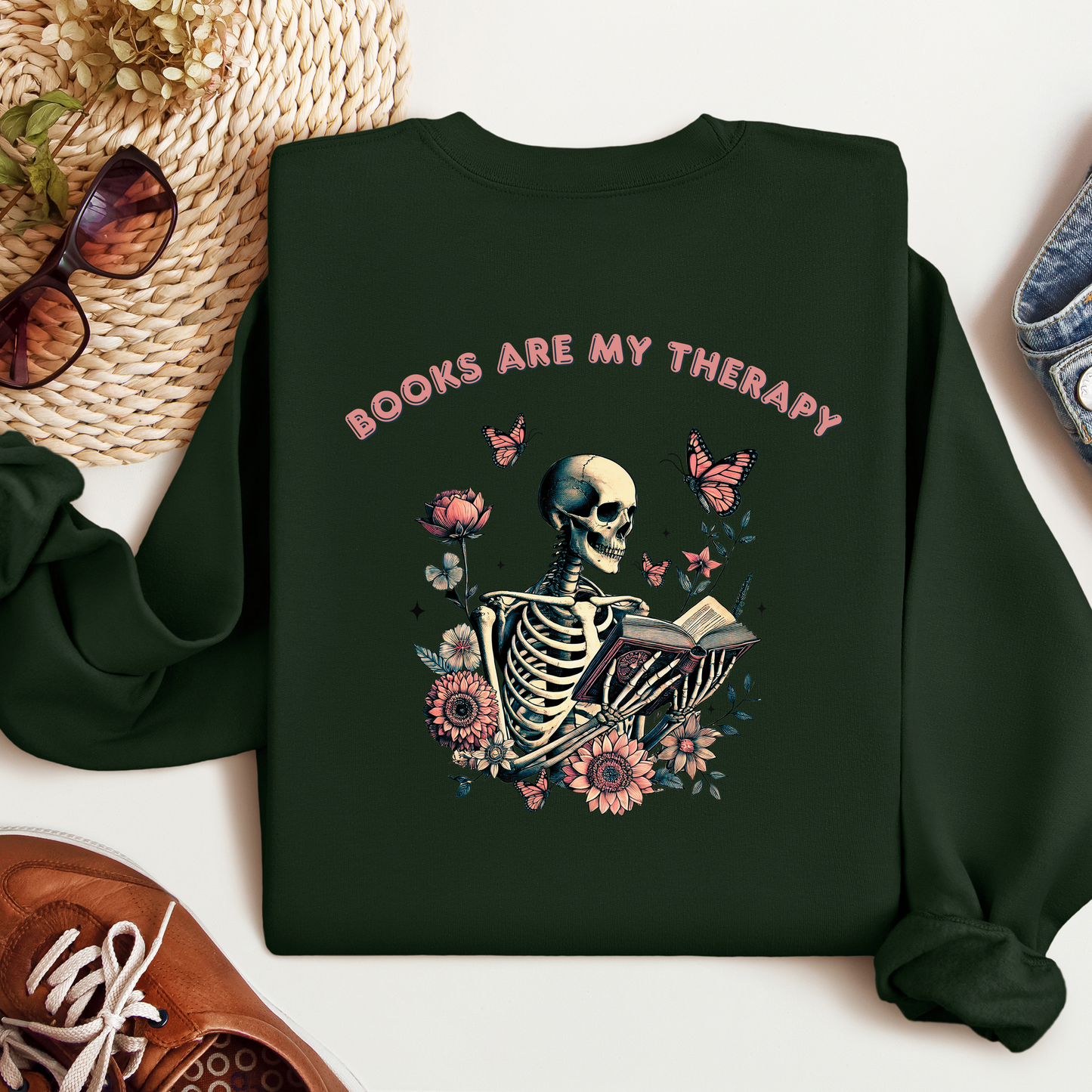 Books Are My Therapy | Adult Sweatshirt
