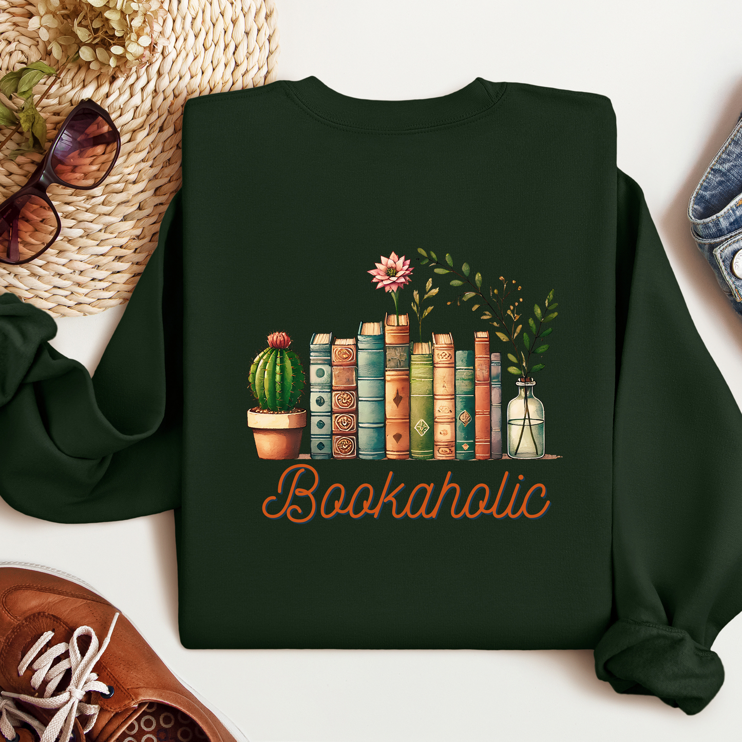 Bookaholic (Pink) | Adult Sweatshirt