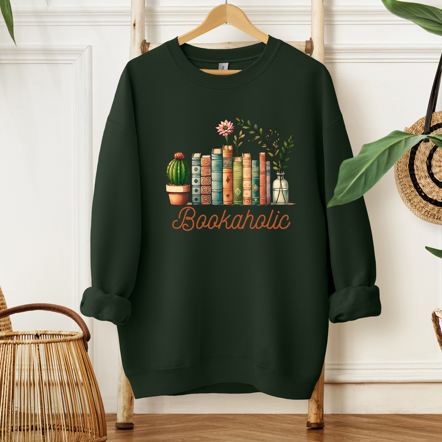 Bookaholic (Pink) | Adult Sweatshirt