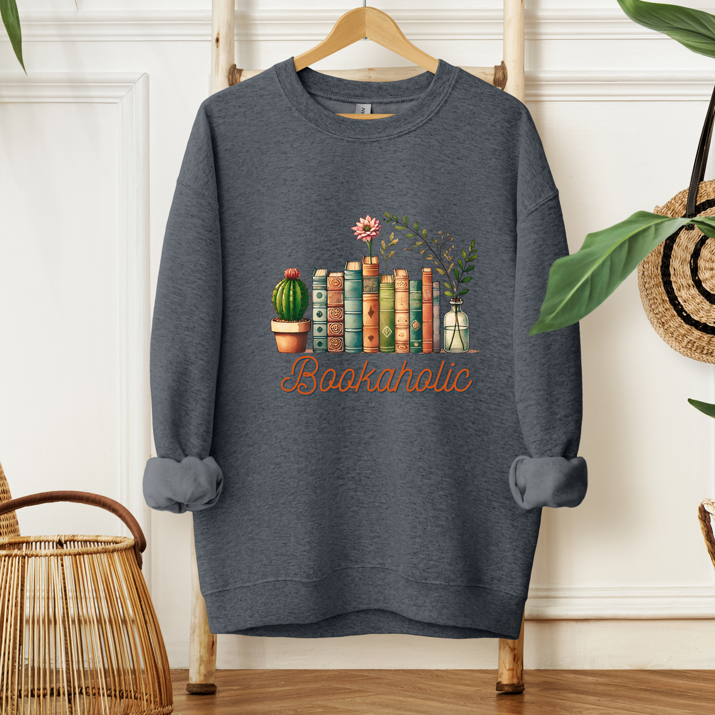 Bookaholic (Pink) | Adult Sweatshirt
