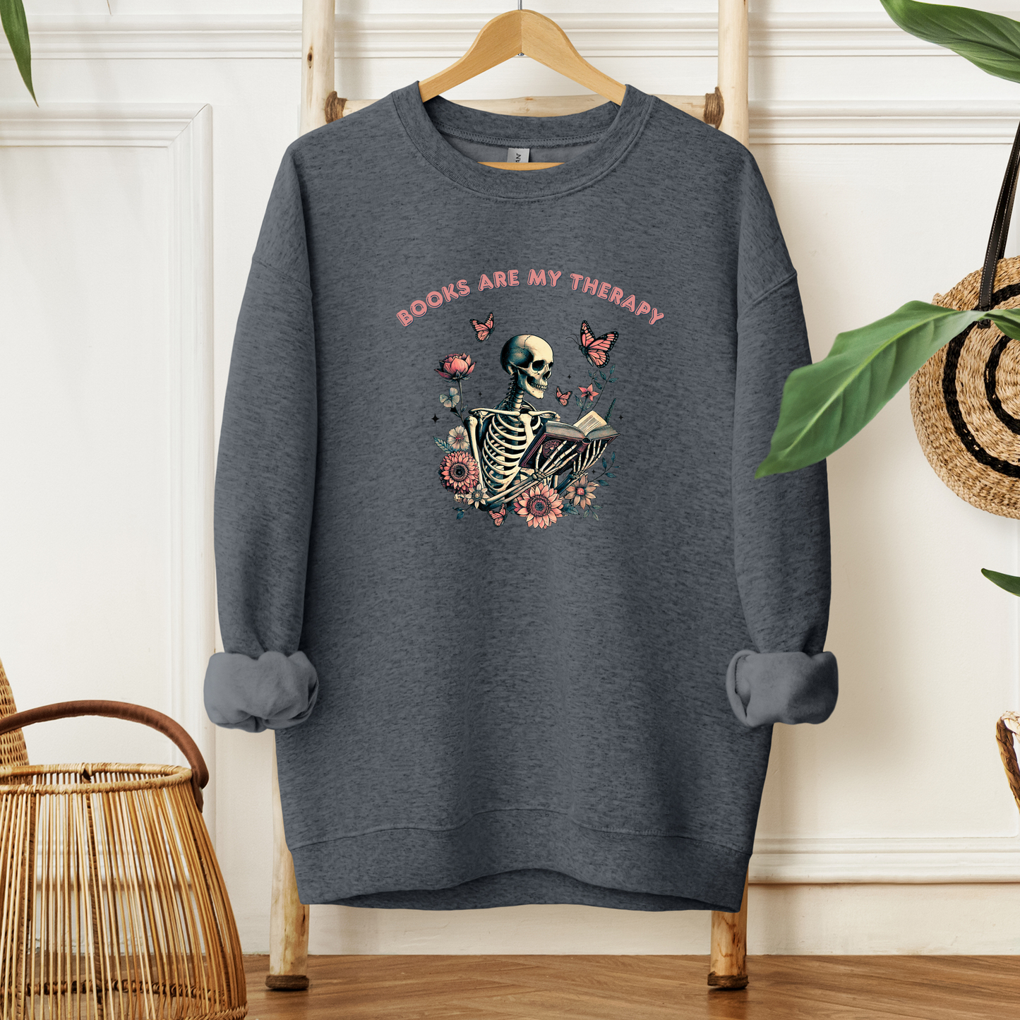 Books Are My Therapy | Adult Sweatshirt