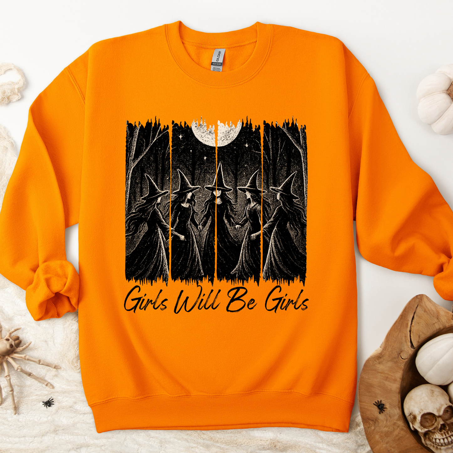 Girls Will Be Girls Salem Witch Coven | Adult Sweatshirt