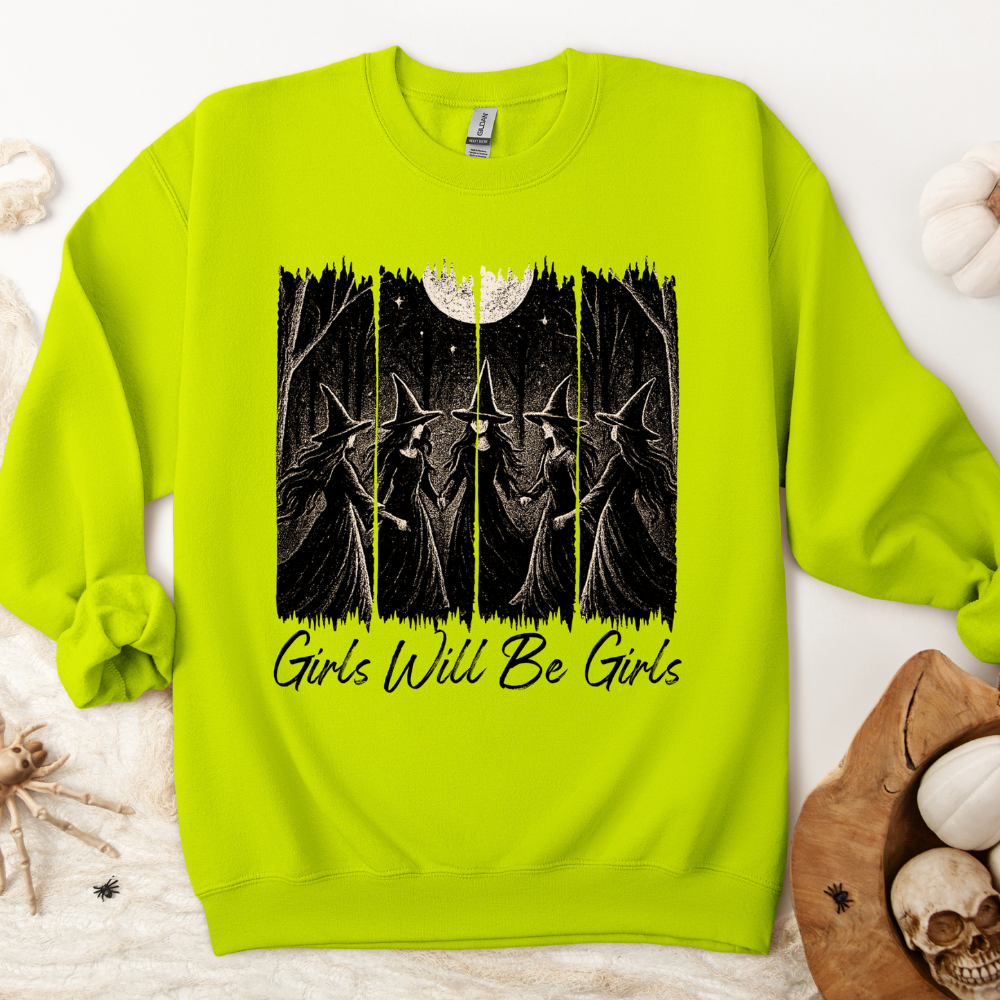 Girls Will Be Girls Salem Witch Coven | Adult Sweatshirt