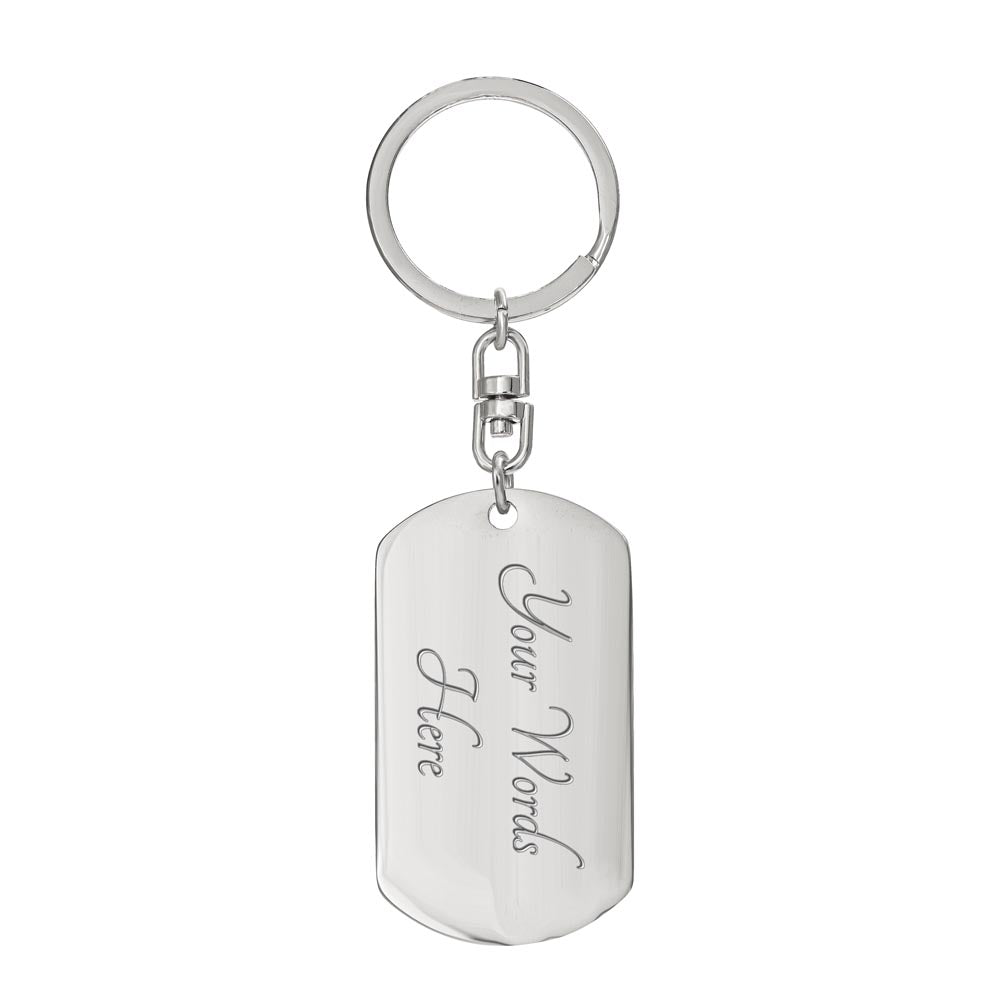 My Dog Is My Valentine | Dog Tag Keychain
