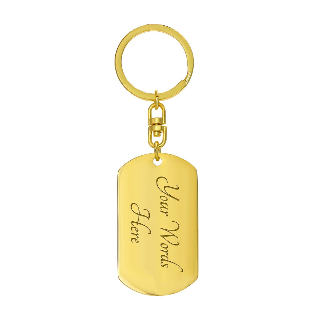 My Dog Is My Valentine | Dog Tag Keychain
