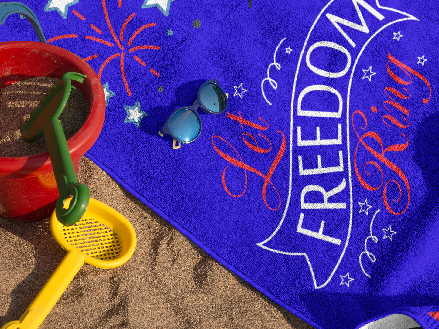 Let Freedom Ring | Beach Towel - 35"x70"