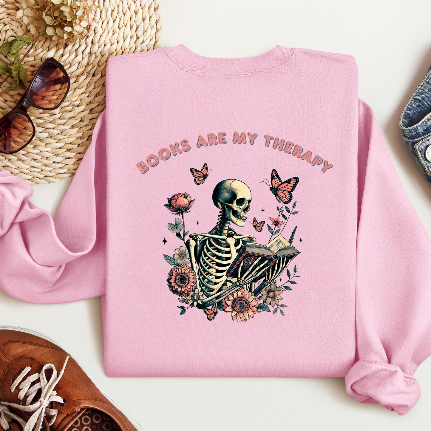 Books Are My Therapy | Adult Sweatshirt