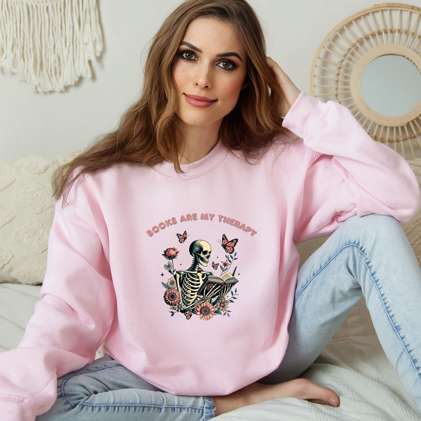 Books Are My Therapy | Adult Sweatshirt