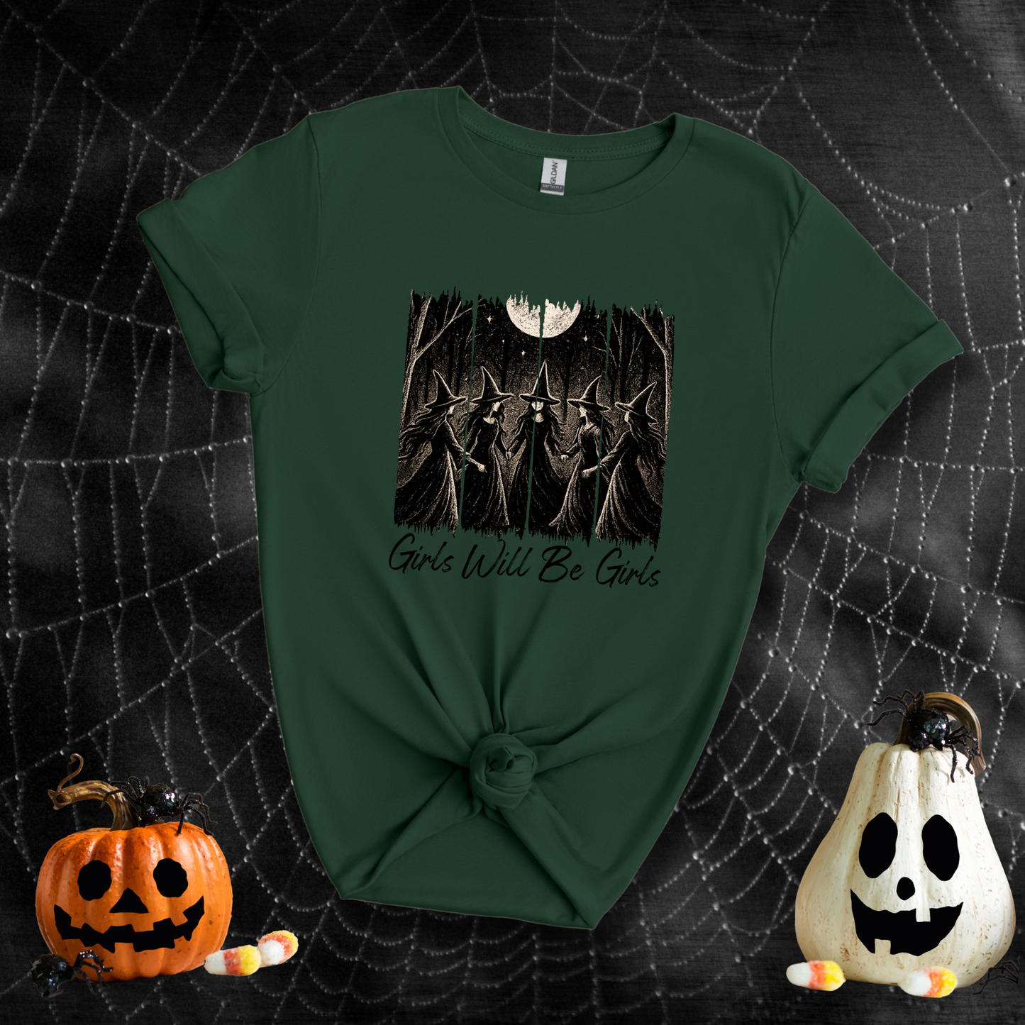 Girls Will Be Girls Salem Witch Coven | Adult T-Shirt