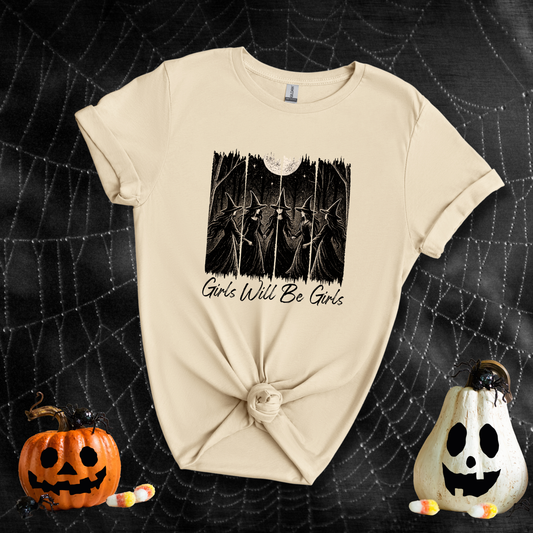 Girls Will Be Girls Salem Witch Coven | Adult T-Shirt