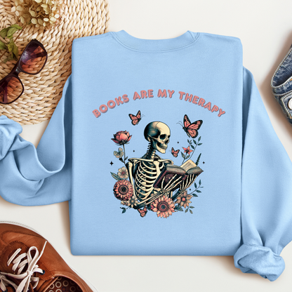Books Are My Therapy | Adult Sweatshirt