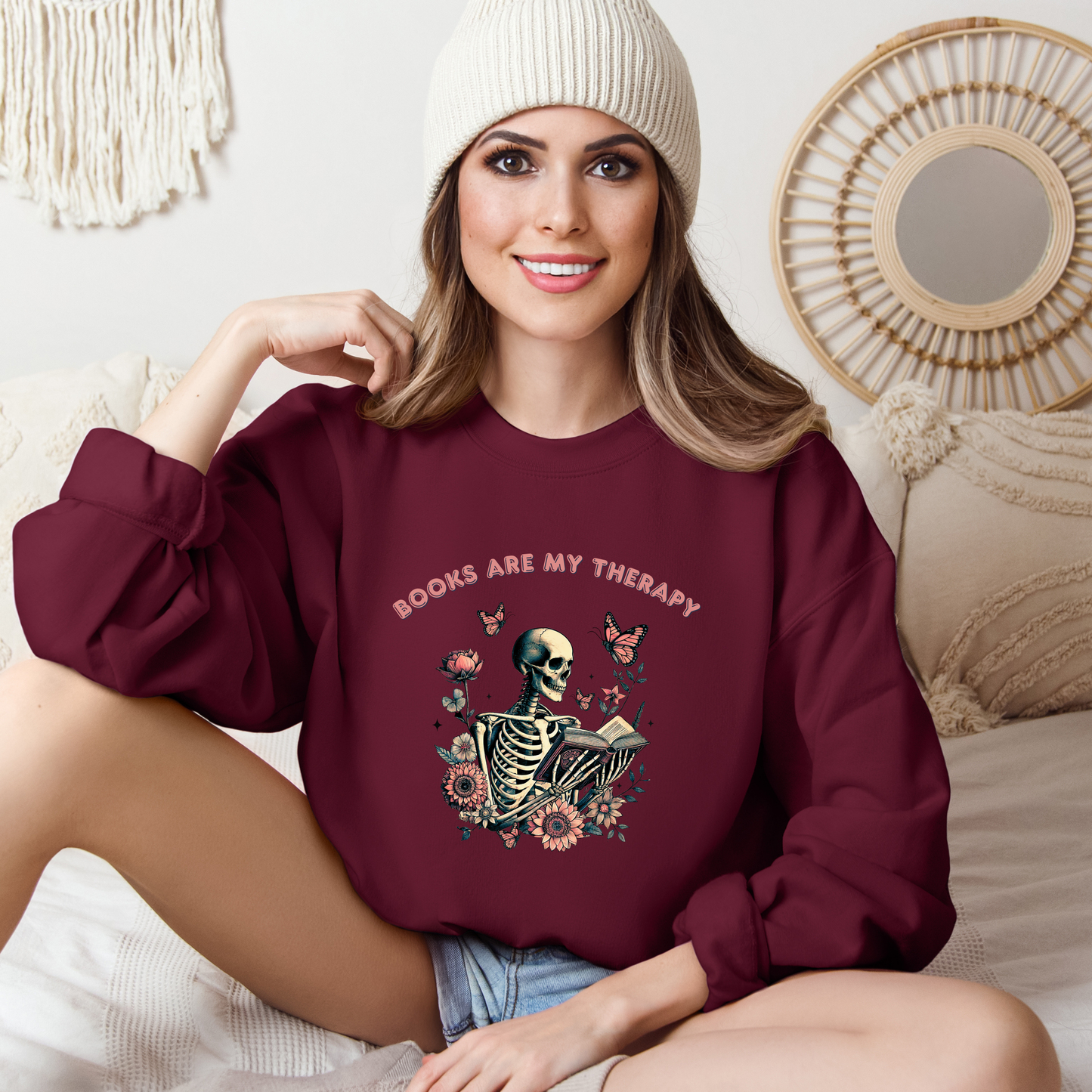Books Are My Therapy | Adult Sweatshirt