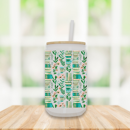 Stacked Stories | Frosted Glass Can Cup