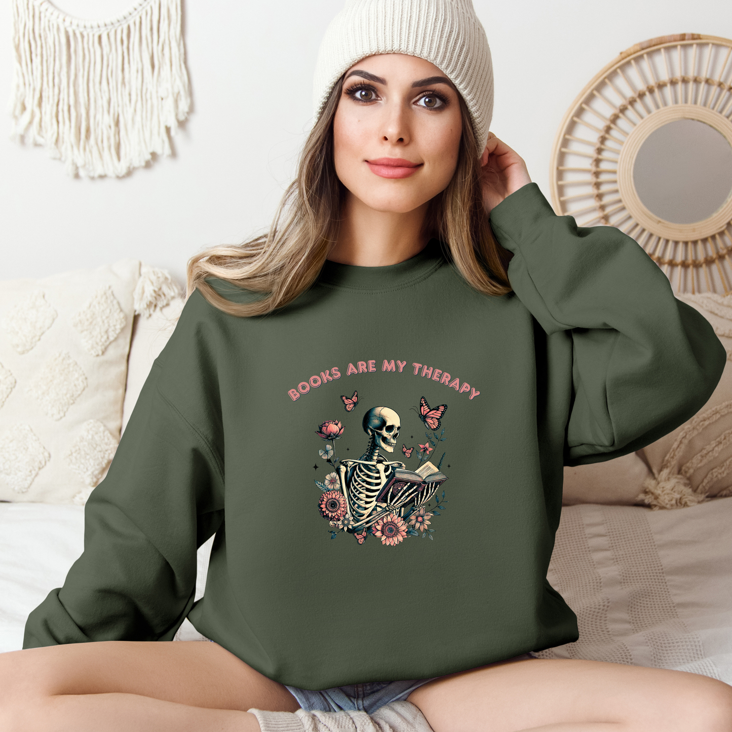 Books Are My Therapy | Adult Sweatshirt