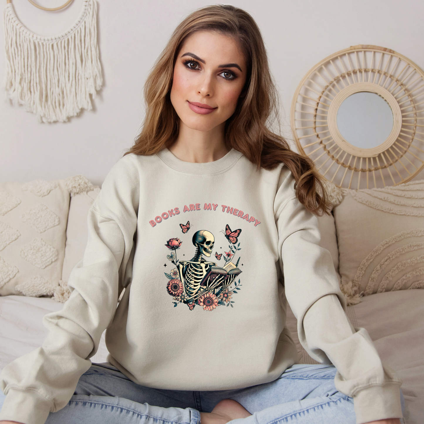 Books Are My Therapy | Adult Sweatshirt