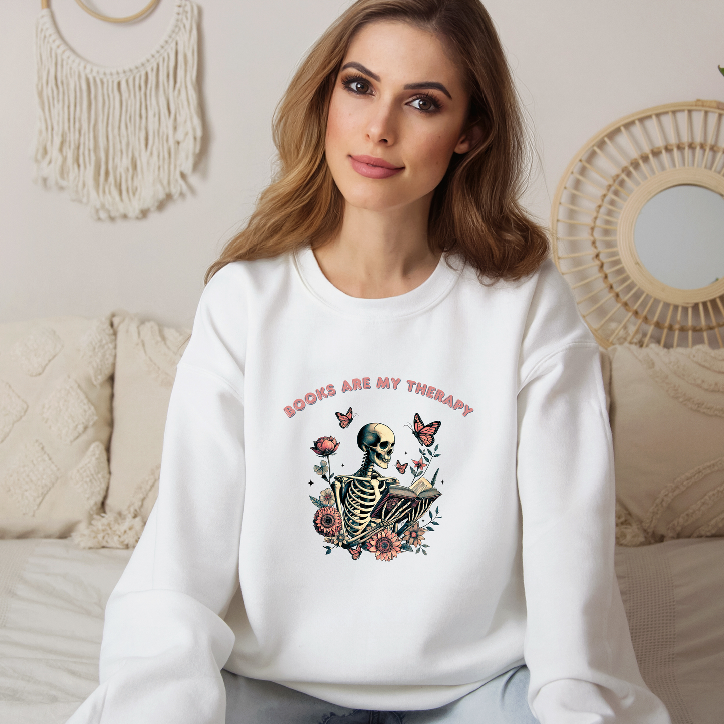 Books Are My Therapy | Adult Sweatshirt