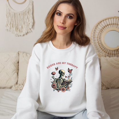 Books Are My Therapy | Adult Sweatshirt