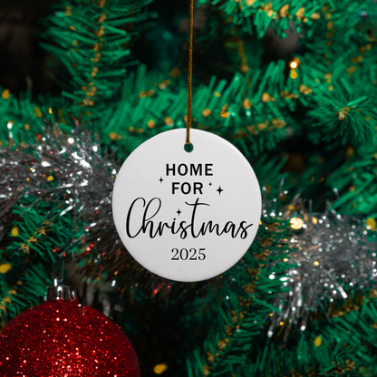 2025 Black and White Christmas Quotes | Circle Ornaments