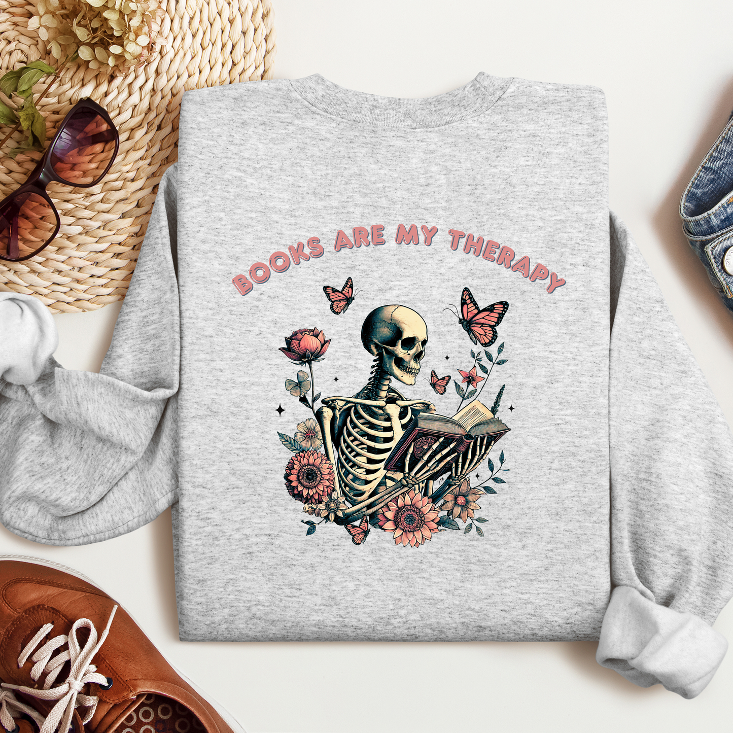 Books Are My Therapy | Adult Sweatshirt