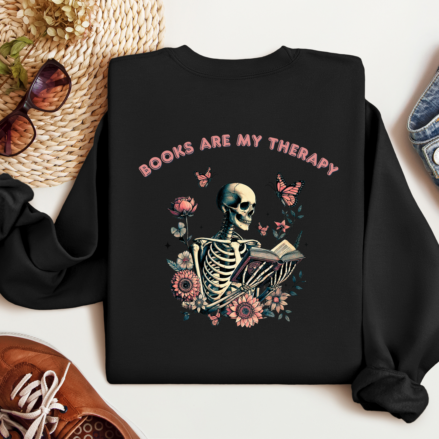 Books Are My Therapy | Adult Sweatshirt